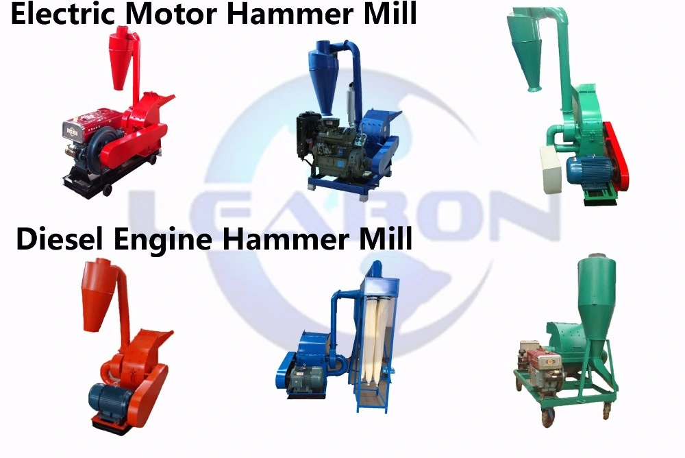 Poultry Feed Mill Machinery Cereal Wheat Maize Grain Corn Grinding Hammer Mill CE