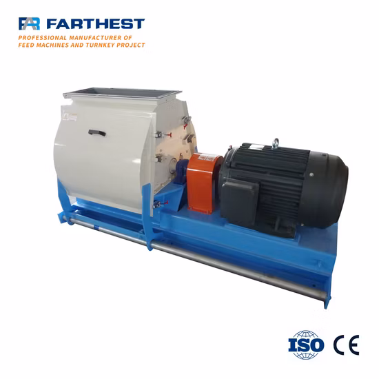 Broyeur à marteaux de broyage fin large de maïs de matière première d'alimentation