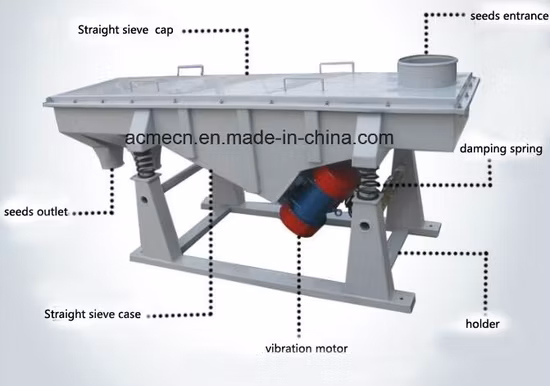 Tamis vibrant de classement de graines de soja de petit tamis électrique de classificateurs de graines